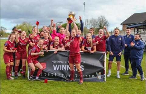 NORTHAMPTON TOWN WOMEN IN ACTION AT SIXFIELDS ON SUNDAY